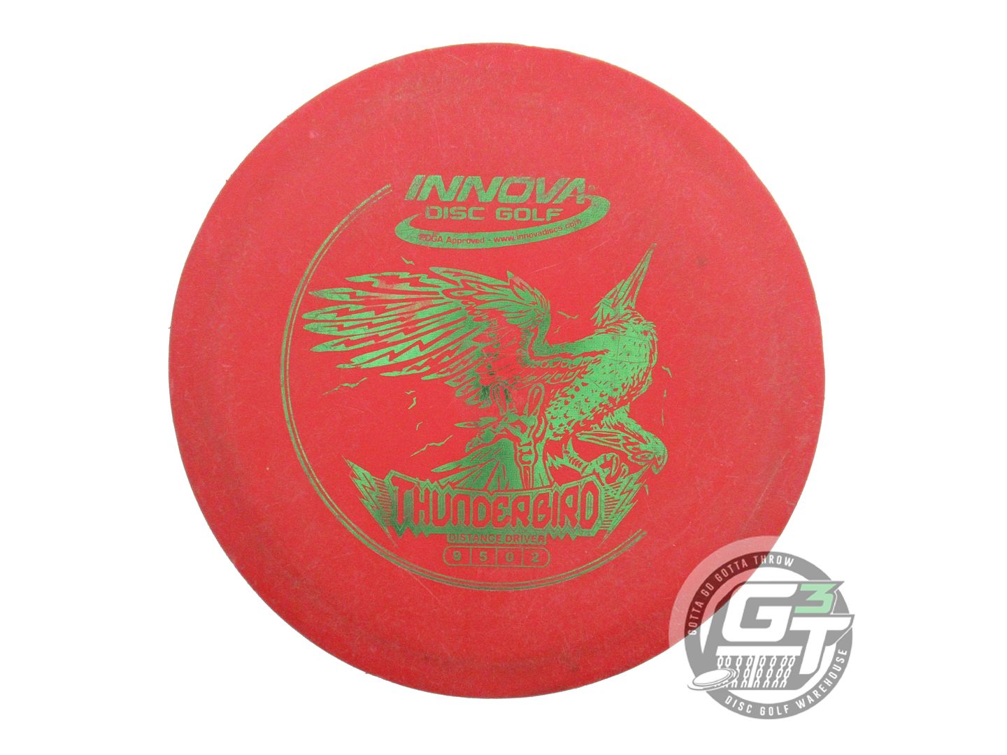 USED Innova DX Thunderbird 167g Red Green Foil Distance Driver Golf Disc