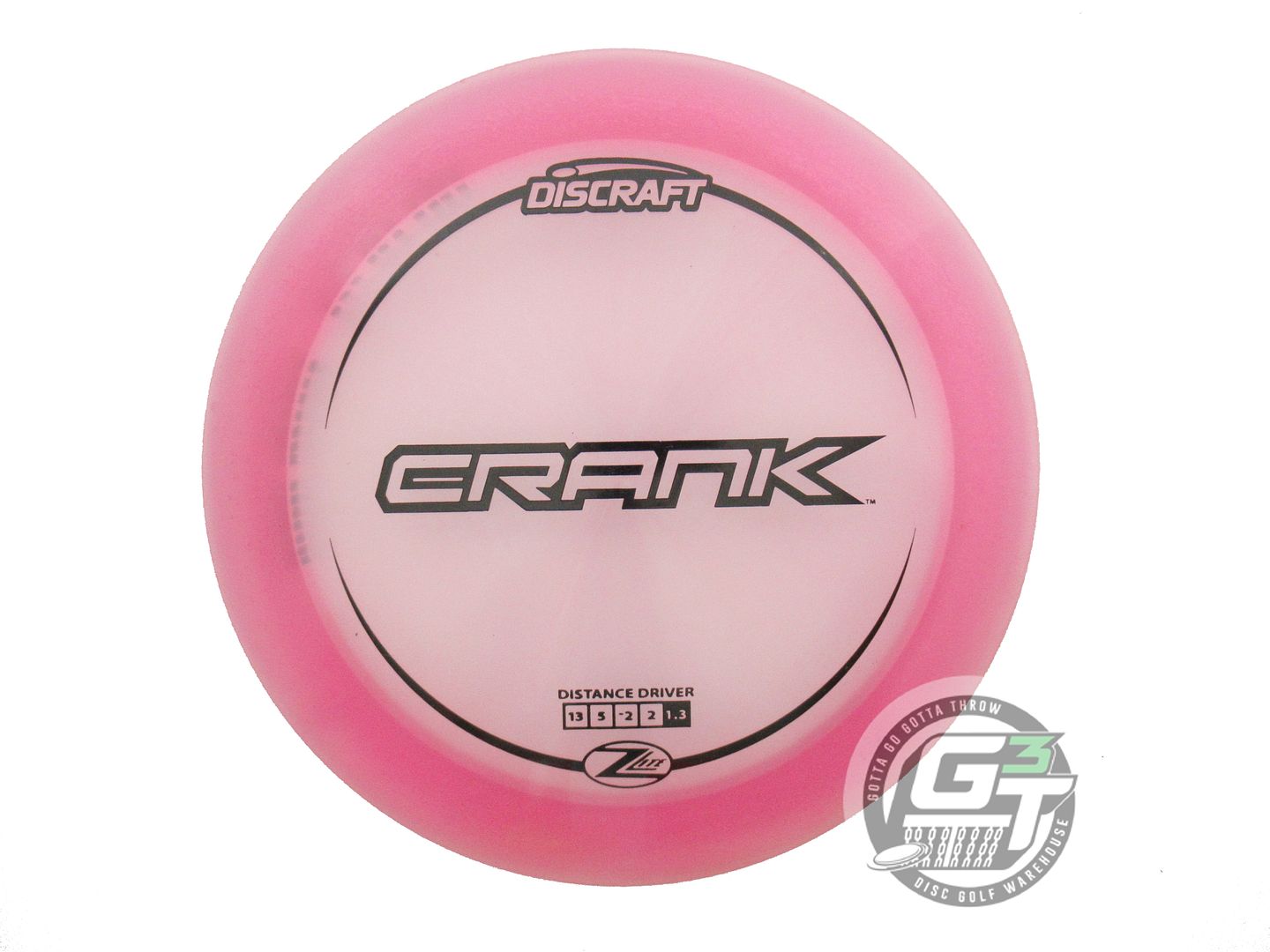 USED Discraft Z Lite Crank 154g Pink Black Stamp Distance Driver Golf Disc