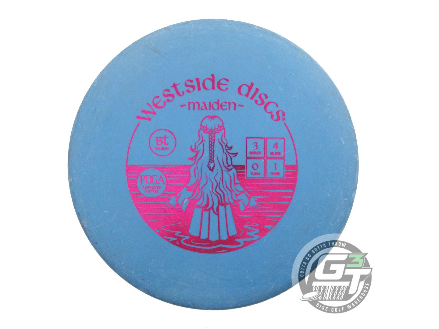 USED Westside Discs BT Medium Maiden 173g Blue Magenta Foil Midrange Golf Disc
