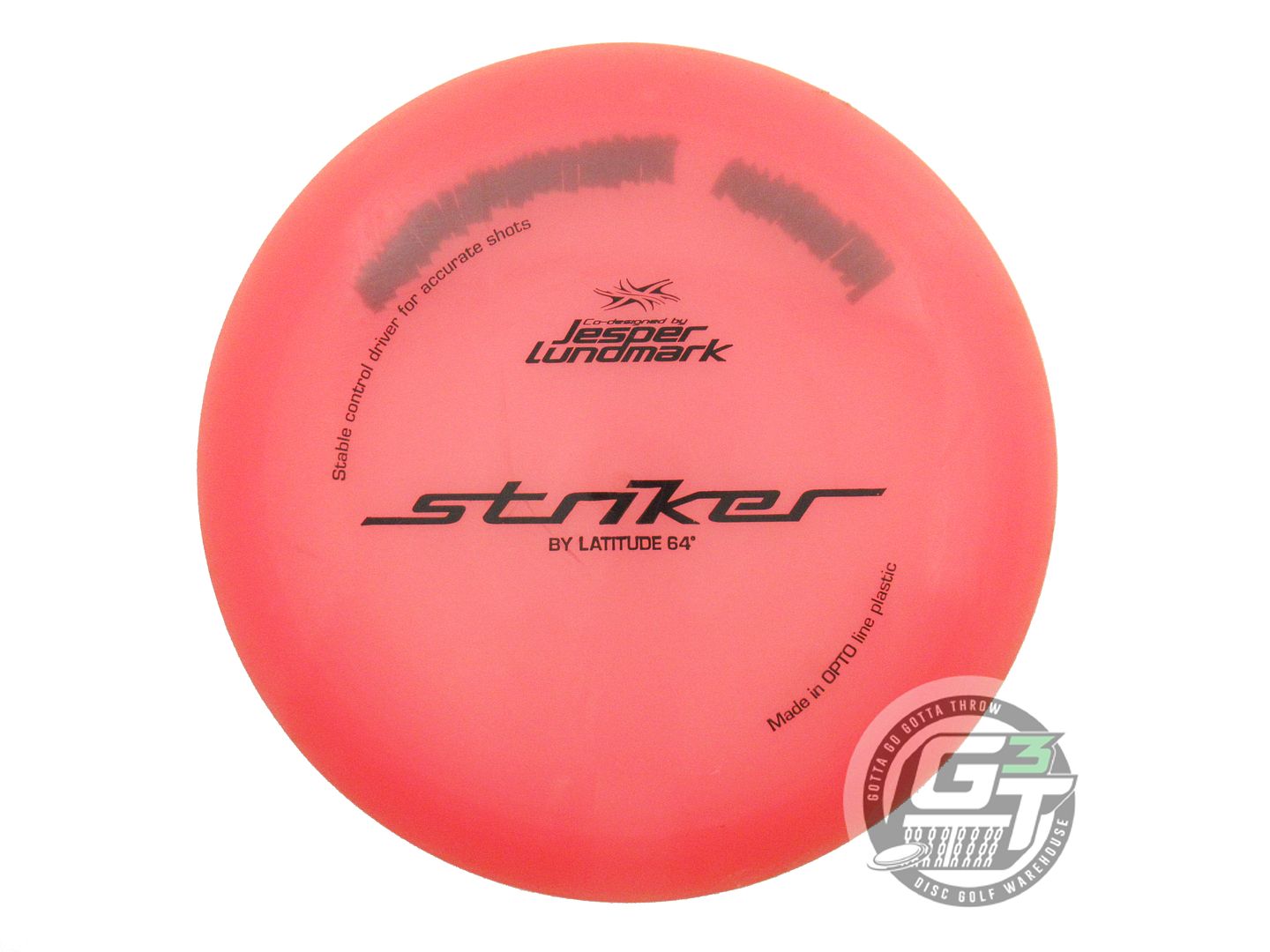USED Latitude 64 Opto Striker 169g Red Black Stamp Distance Driver Golf Disc