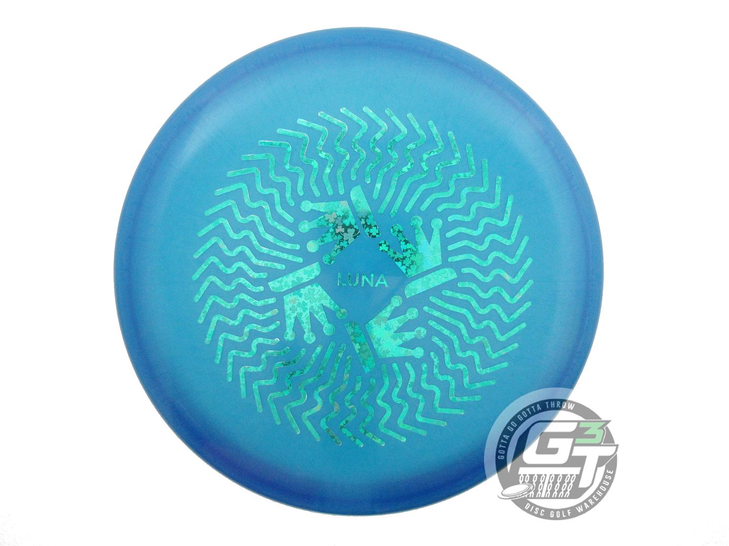 USED Discraft [McBETH] Z Luna 175g Blue Shamrock Foil Putter Golf Disc