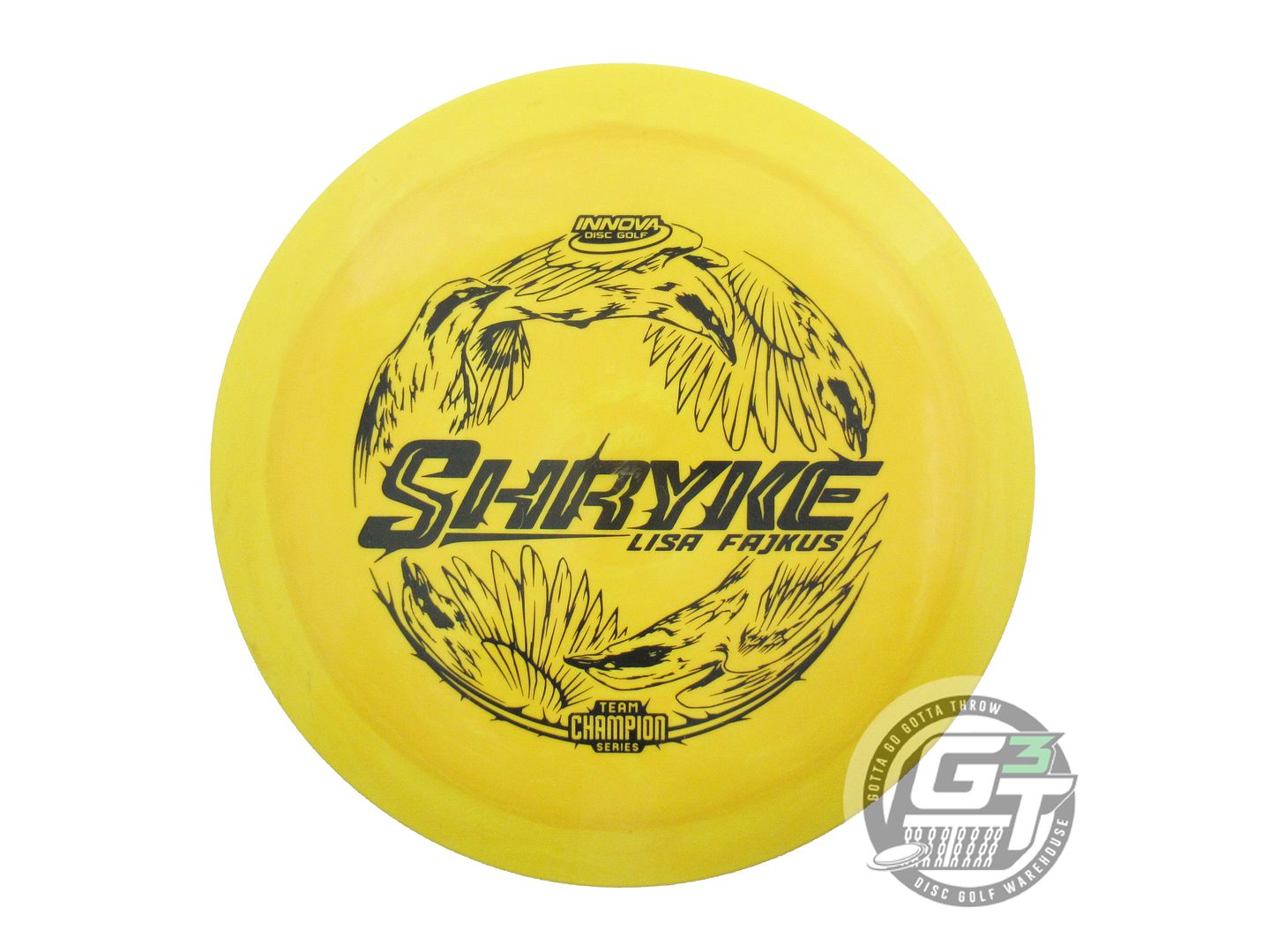 USED Innova [FAJKUS] Star Shryke 166g Yellow Black Stamp Driver Golf Disc