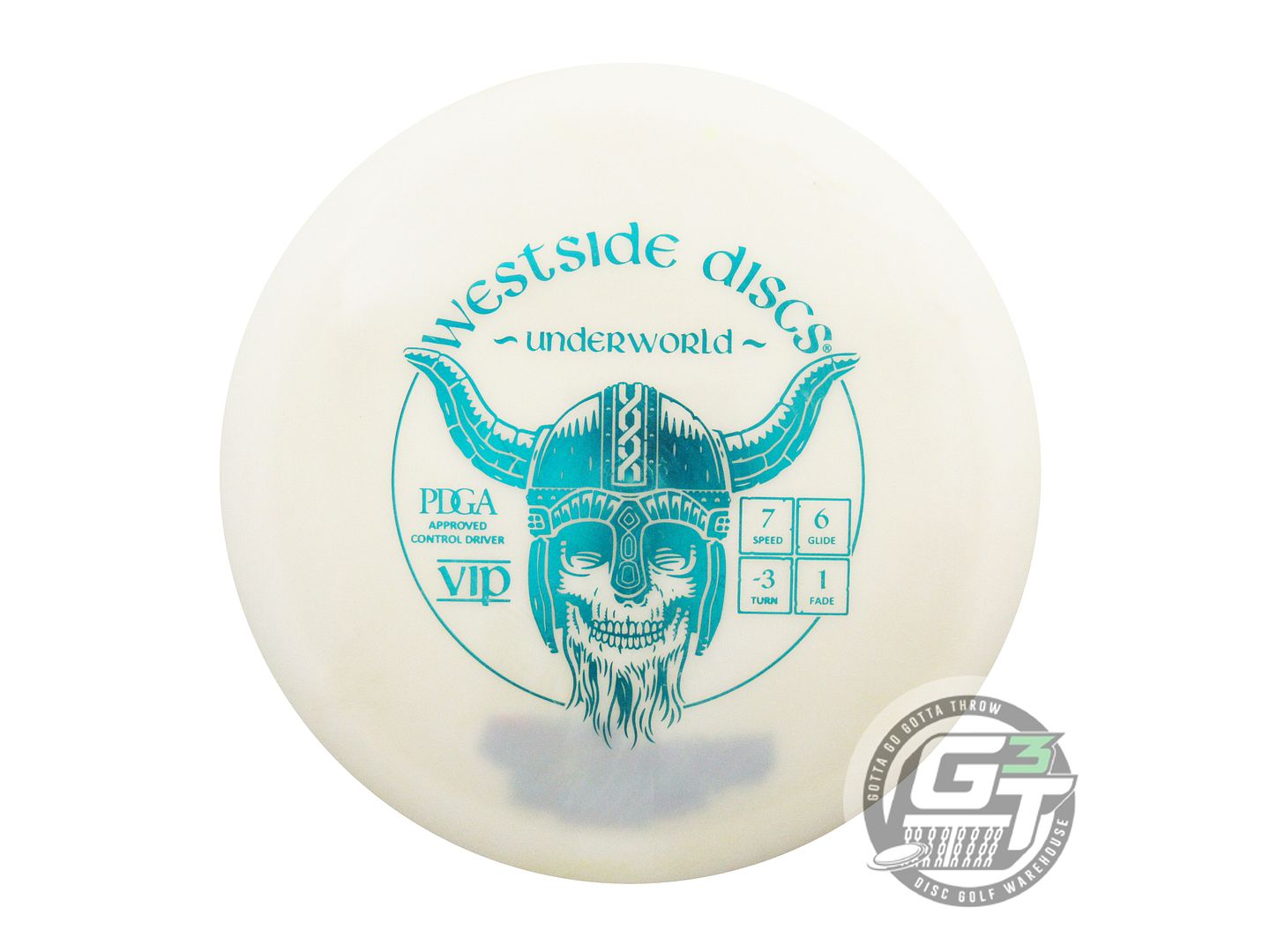 USED Westside Discs VIP Underworld 167g White Teal Foil Fairway Driver Golf Disc