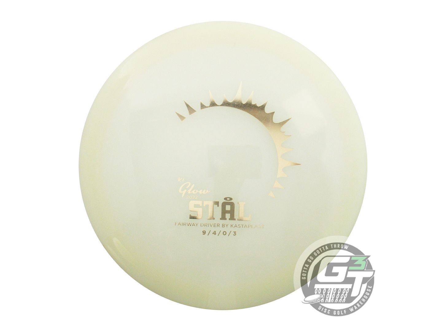 USED Kastaplast [2022] K1 Glow Stal 172g Gold Foil Fairway Driver Golf Disc