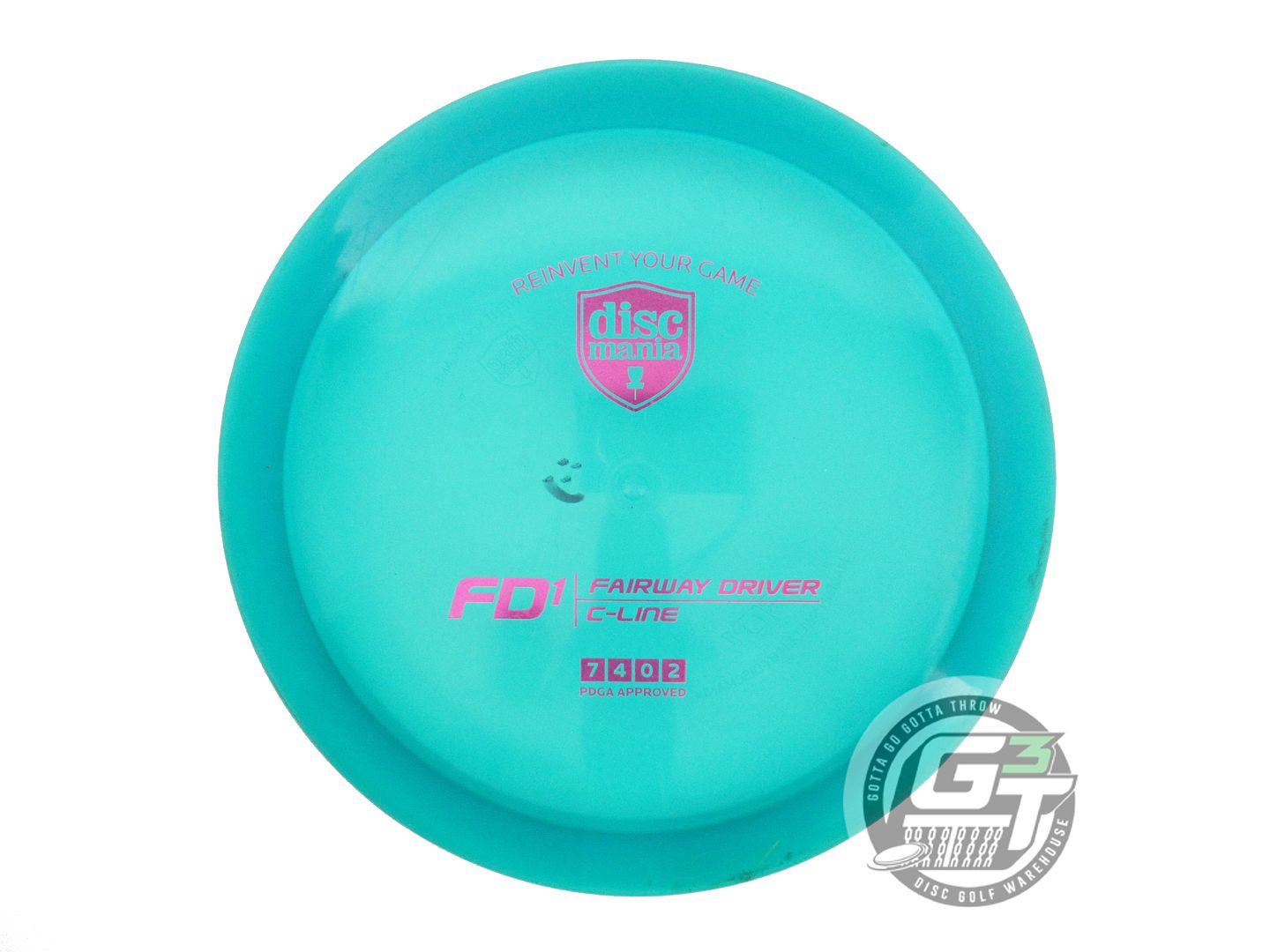 USED DiscMania C-Line FD1 175g Teal Magenta Foil Fairway Driver Golf Disc