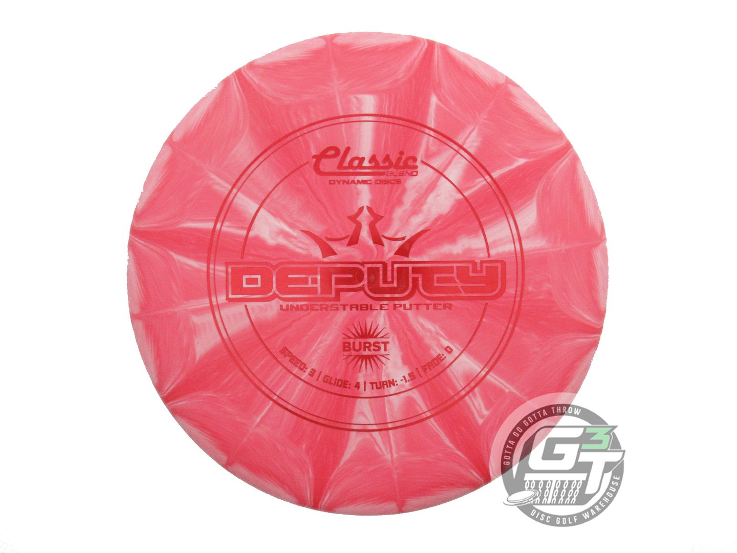 Dynamic Discs Classic Blend Burst Deputy Putter Golf Disc (Individually Listed)