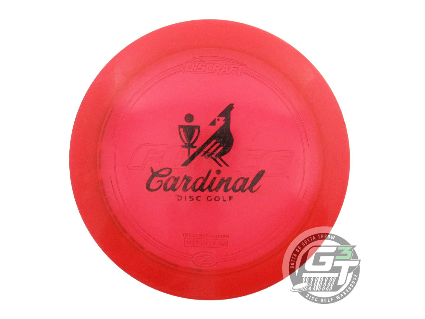 USED Discraft Z Force 175g Red Wiped Stamp Distance Driver Golf Disc