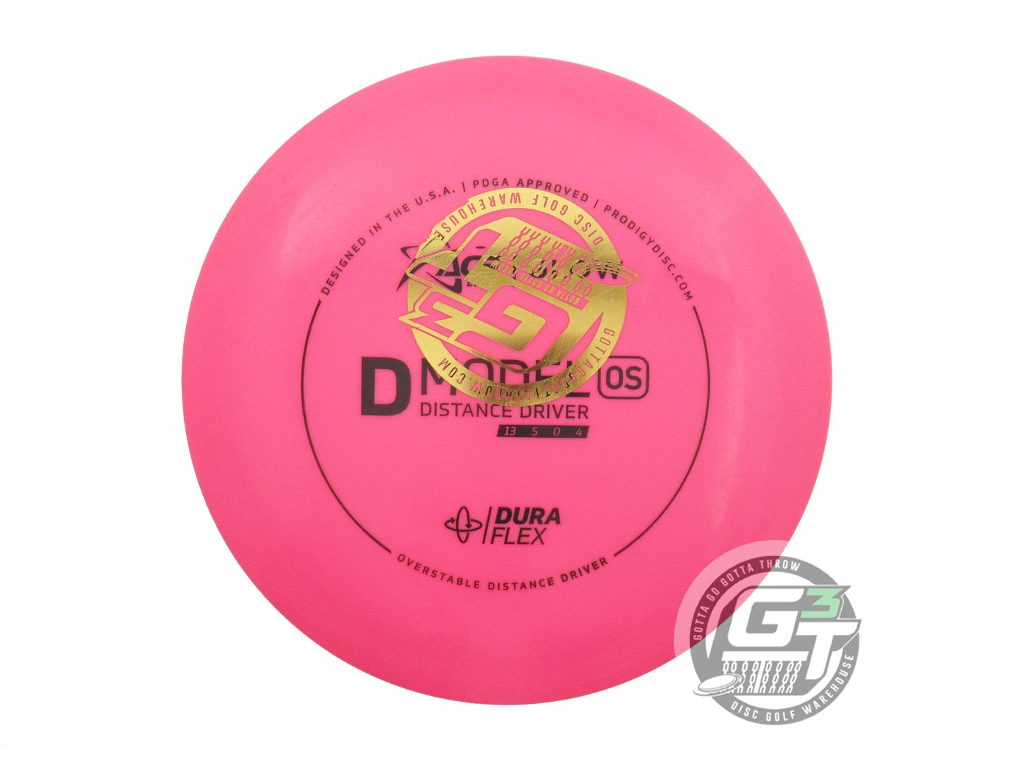 USED Prodigy Discs X-OUT DuraFlex Glow D Model OS 173g Pink Distance Driver Disc