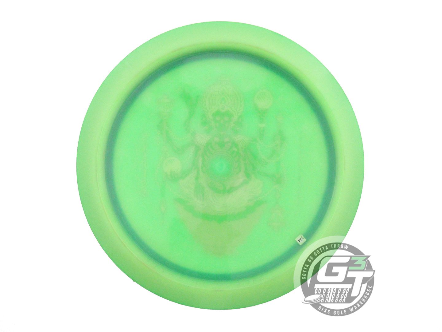 USED Thought Space X-OUT Glow Omen 174g Lime Fairway Driver Golf Disc