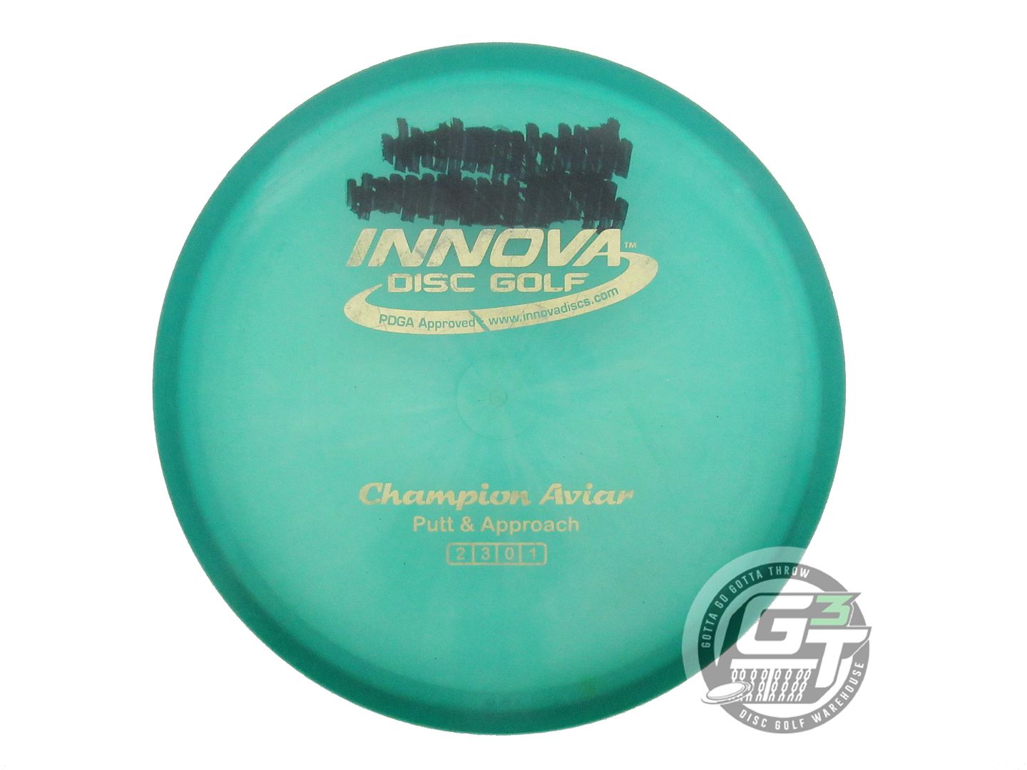 USED Innova Champion Aviar 168g Green Gold Stamp Putter Golf Disc