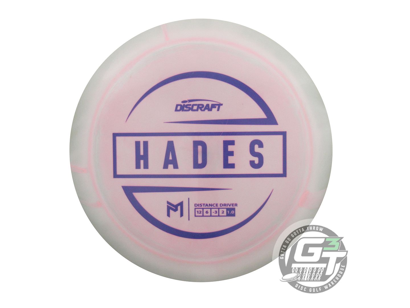 USED Discraft [McBETH] ESP Hades 173g Sage-Pink Purple Stamp Driver Golf Disc