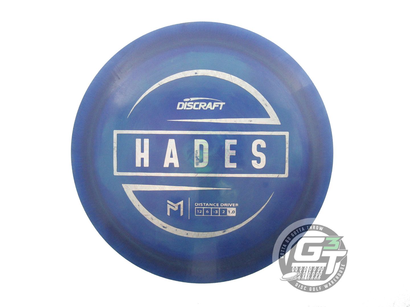USED Discraft [McBETH] ESP Hades 167g Blue Silver Tron Foil Driver Golf Disc