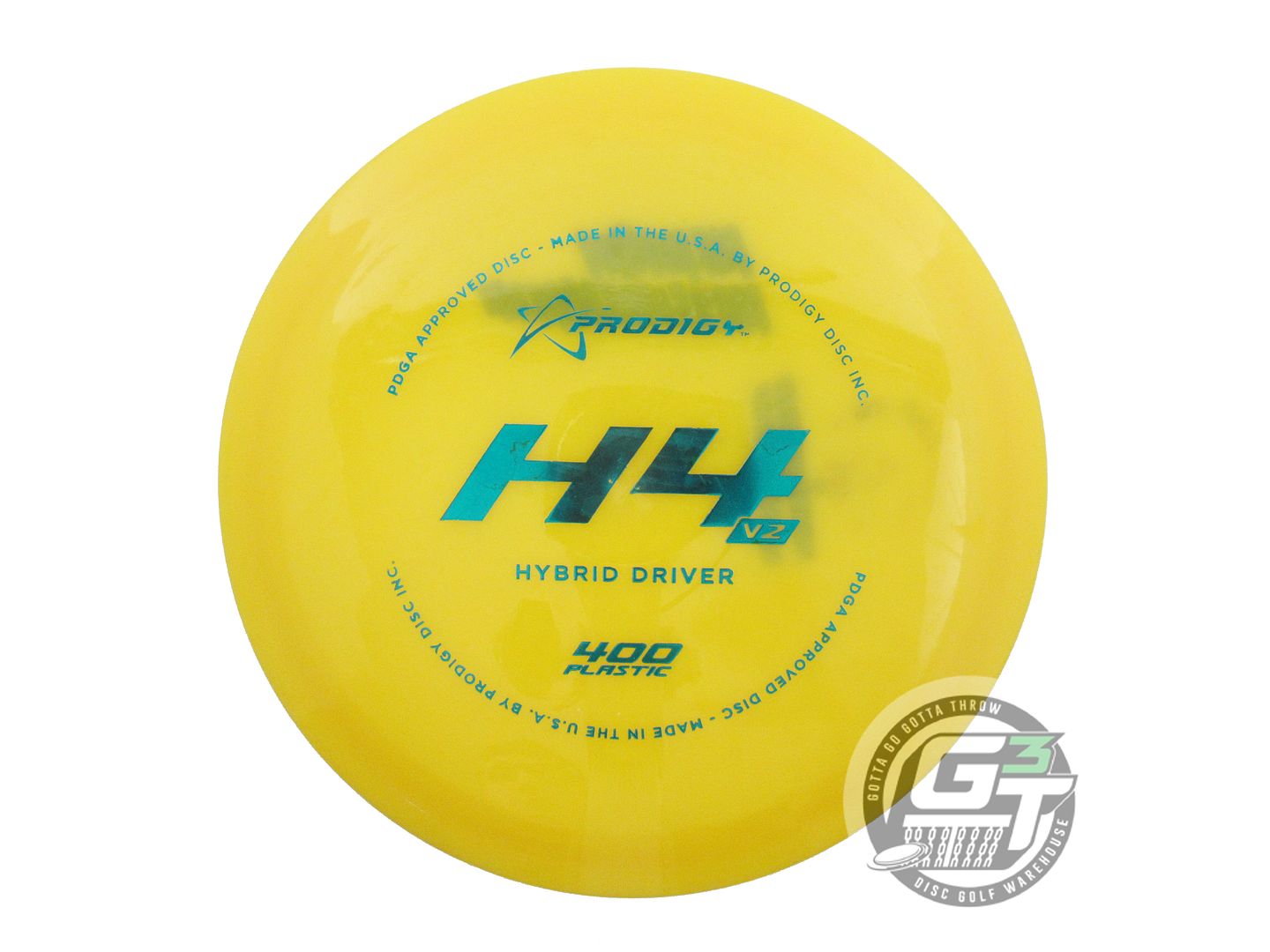 USED Prodigy Discs 400 H4 V2 176g Marigold Teal Foil Hybrid Driver Golf Disc