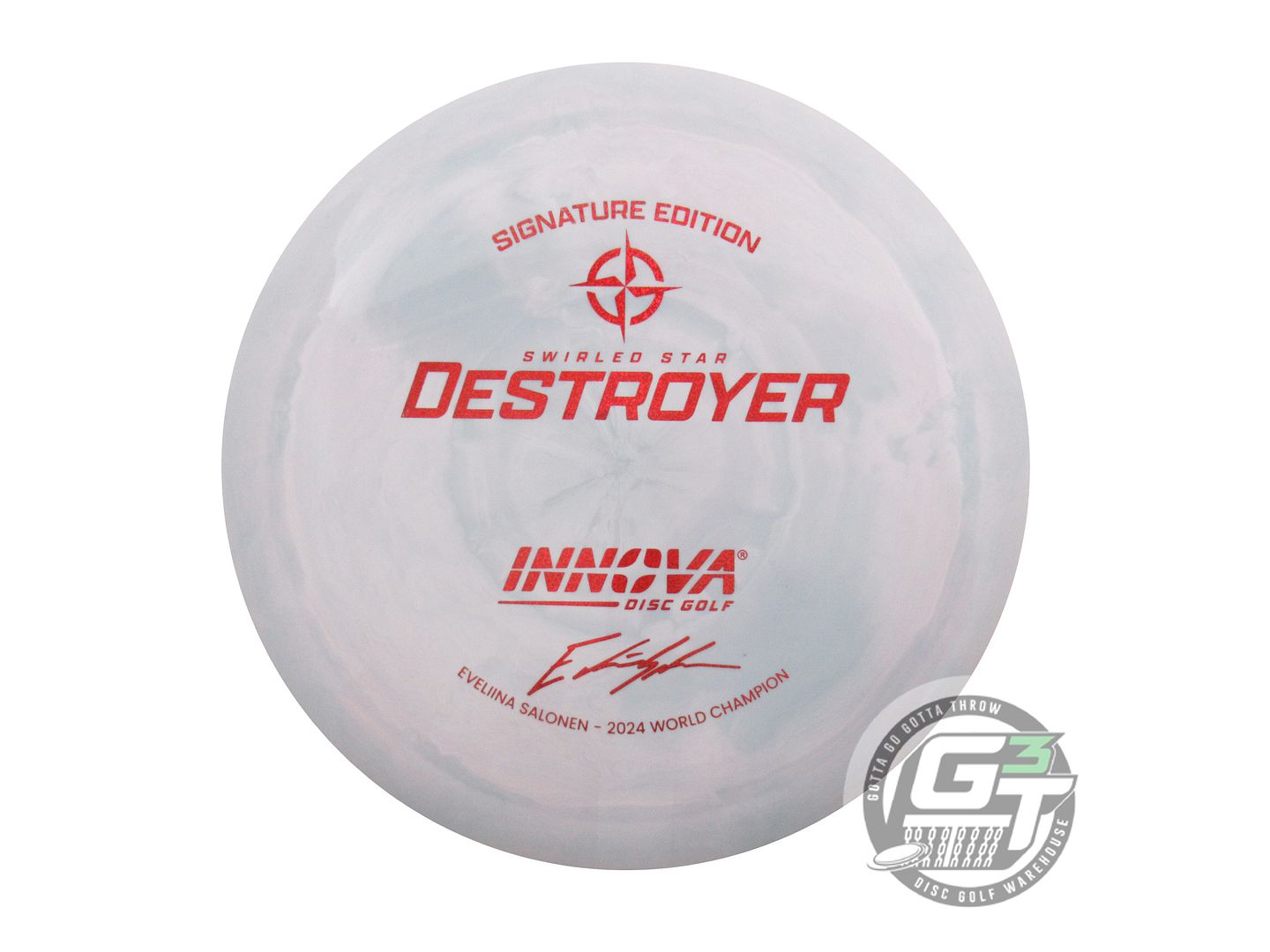 USED Innova [SALONEN 1X] Star Destroyer 171g Pink-Gray Red Glitter Driver Disc