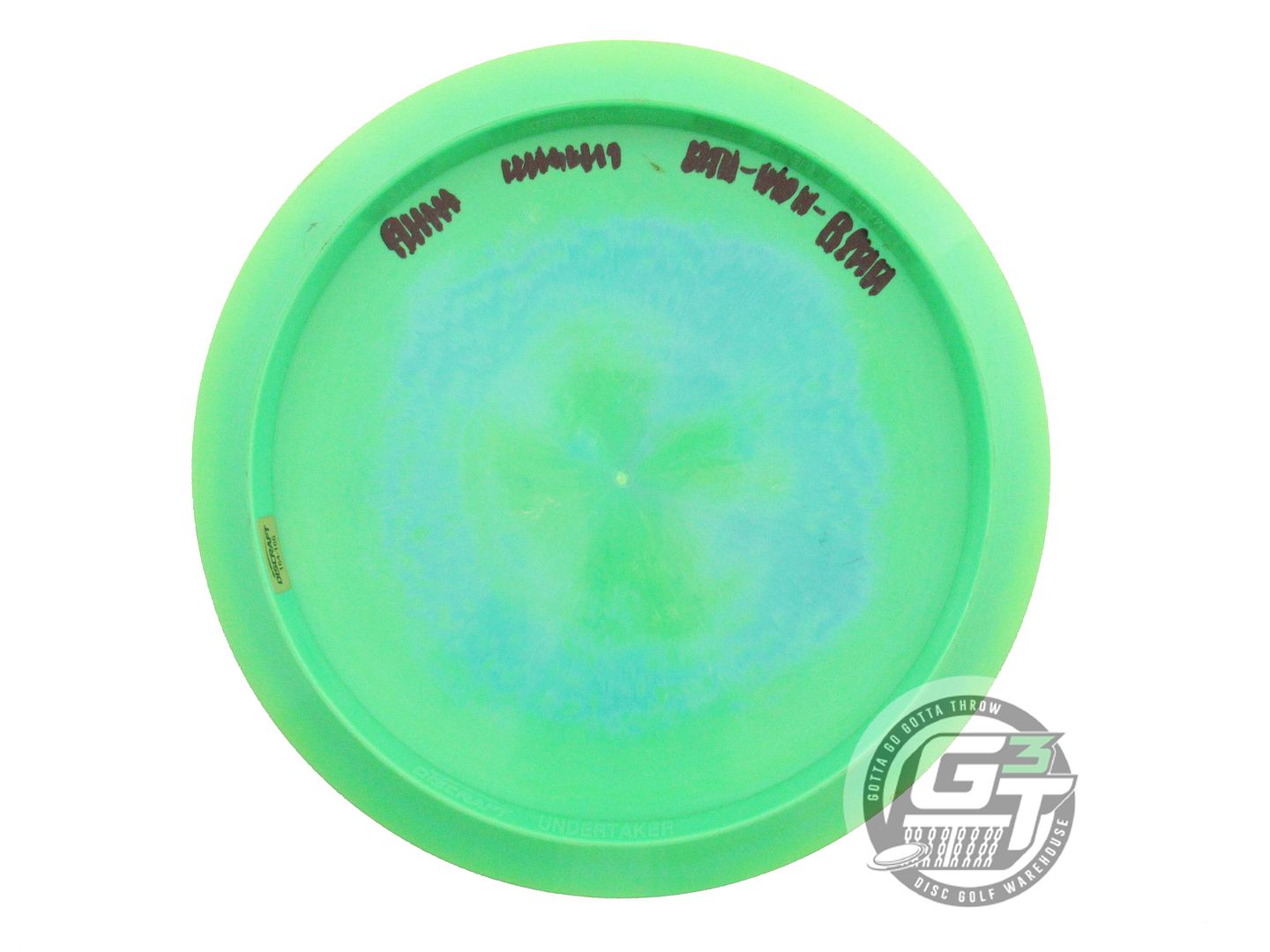 USED Discraft [McBETH] ESP Undertaker 166g Lime Holo Logo Foil Driver Golf Disc