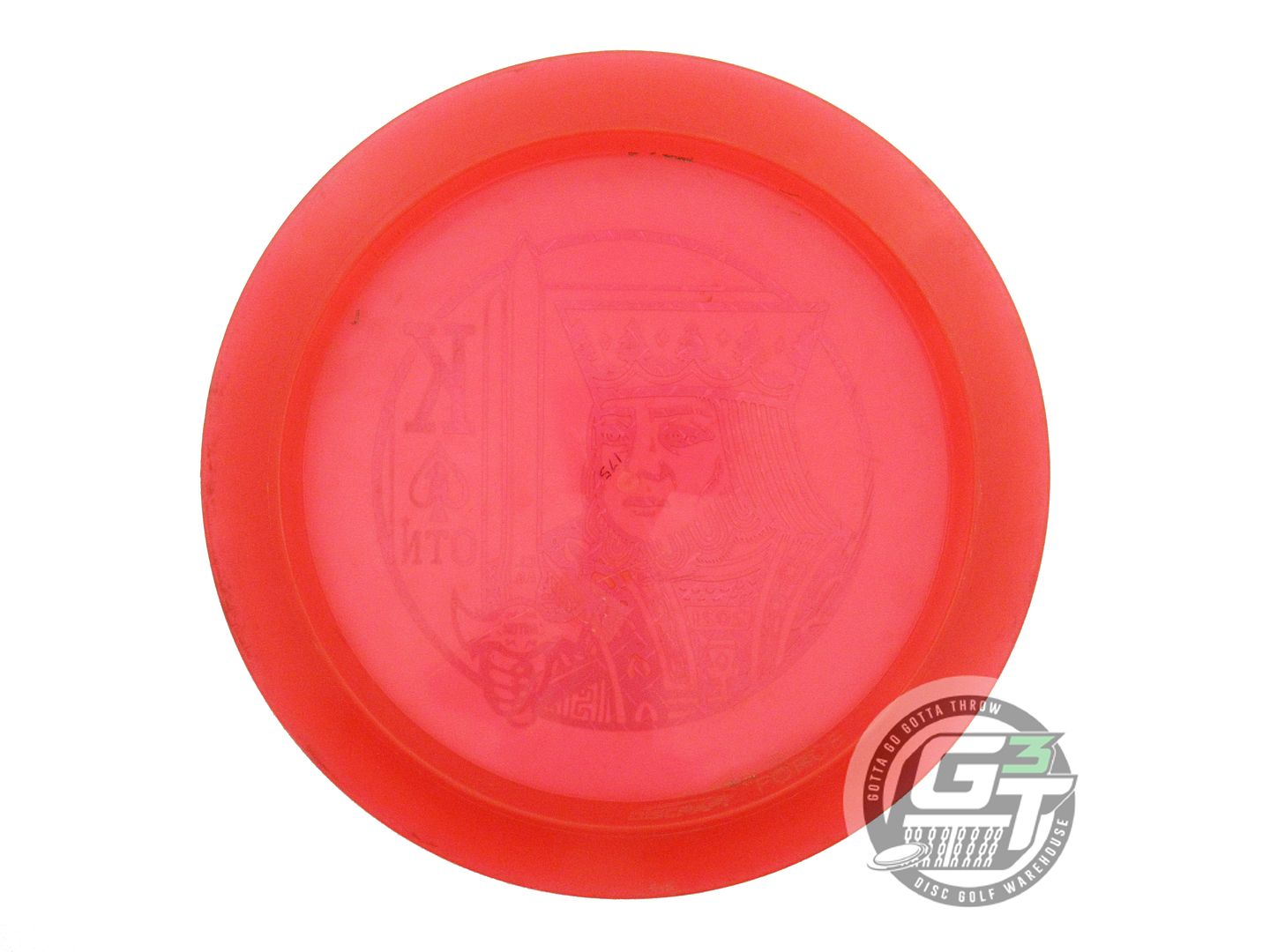 USED Discraft Z Force 175g Red Diamond Plate KOTN Distance Driver Golf Disc