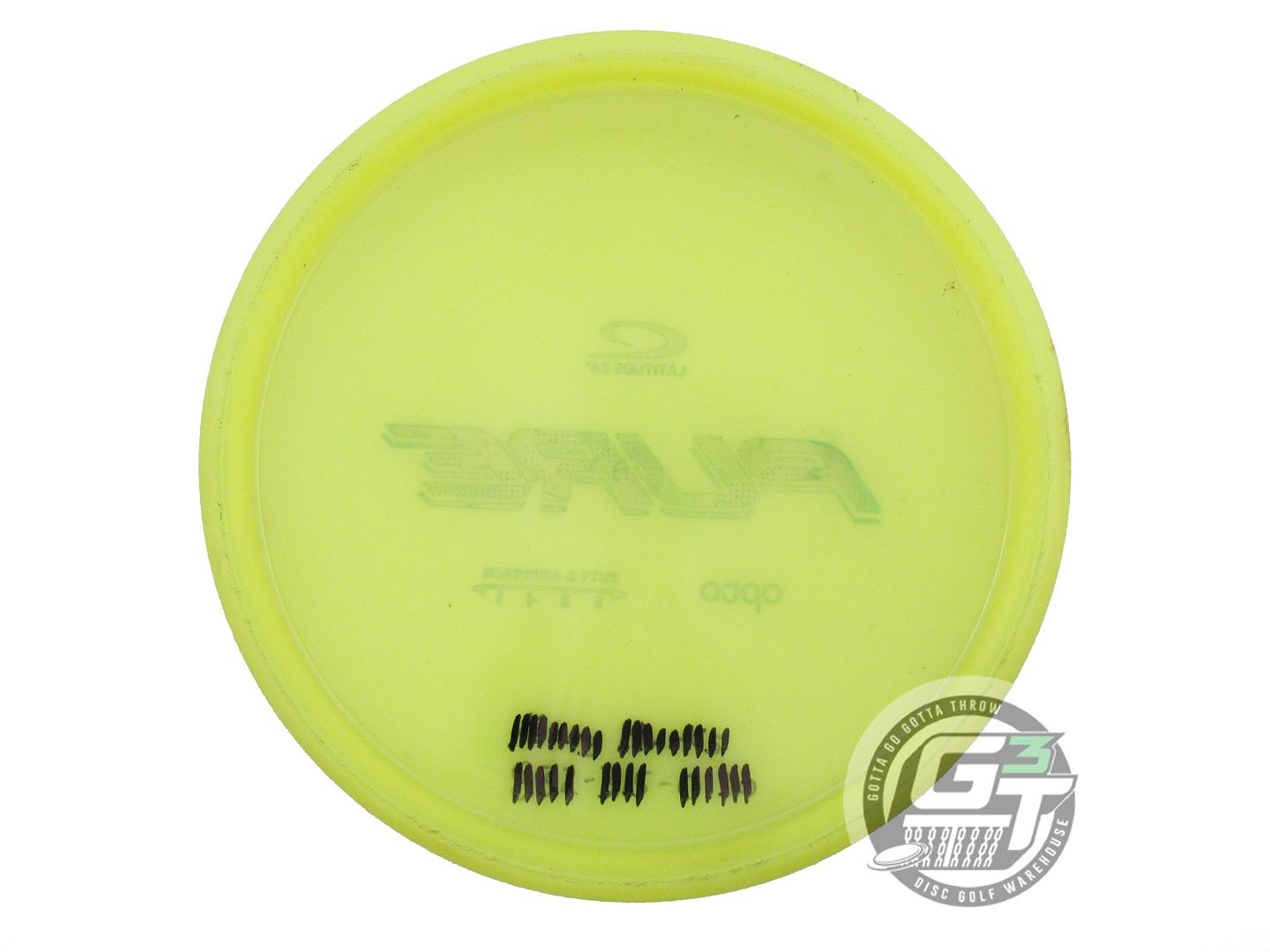 USED Latitude 64 Opto Pure 174g Yellow Green Foil Putter Golf Disc