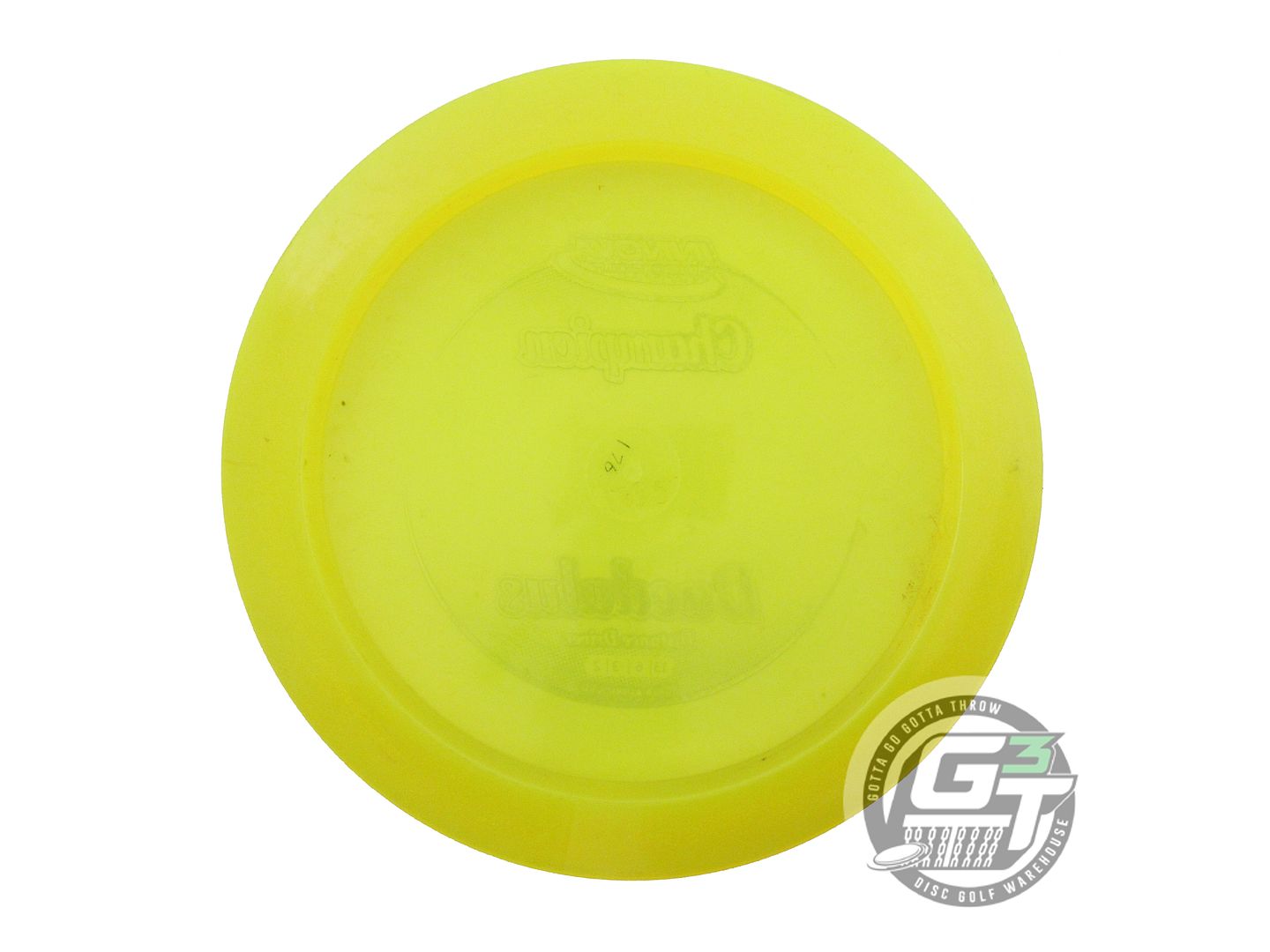USED Innova Champion Daedalus 175g Yellow Silver Foil Distance Driver Golf Disc