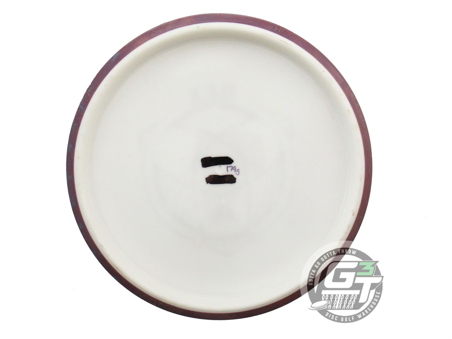 USED Axiom Discs Fission Hex 179g White Purple Rim Midrange Golf Disc