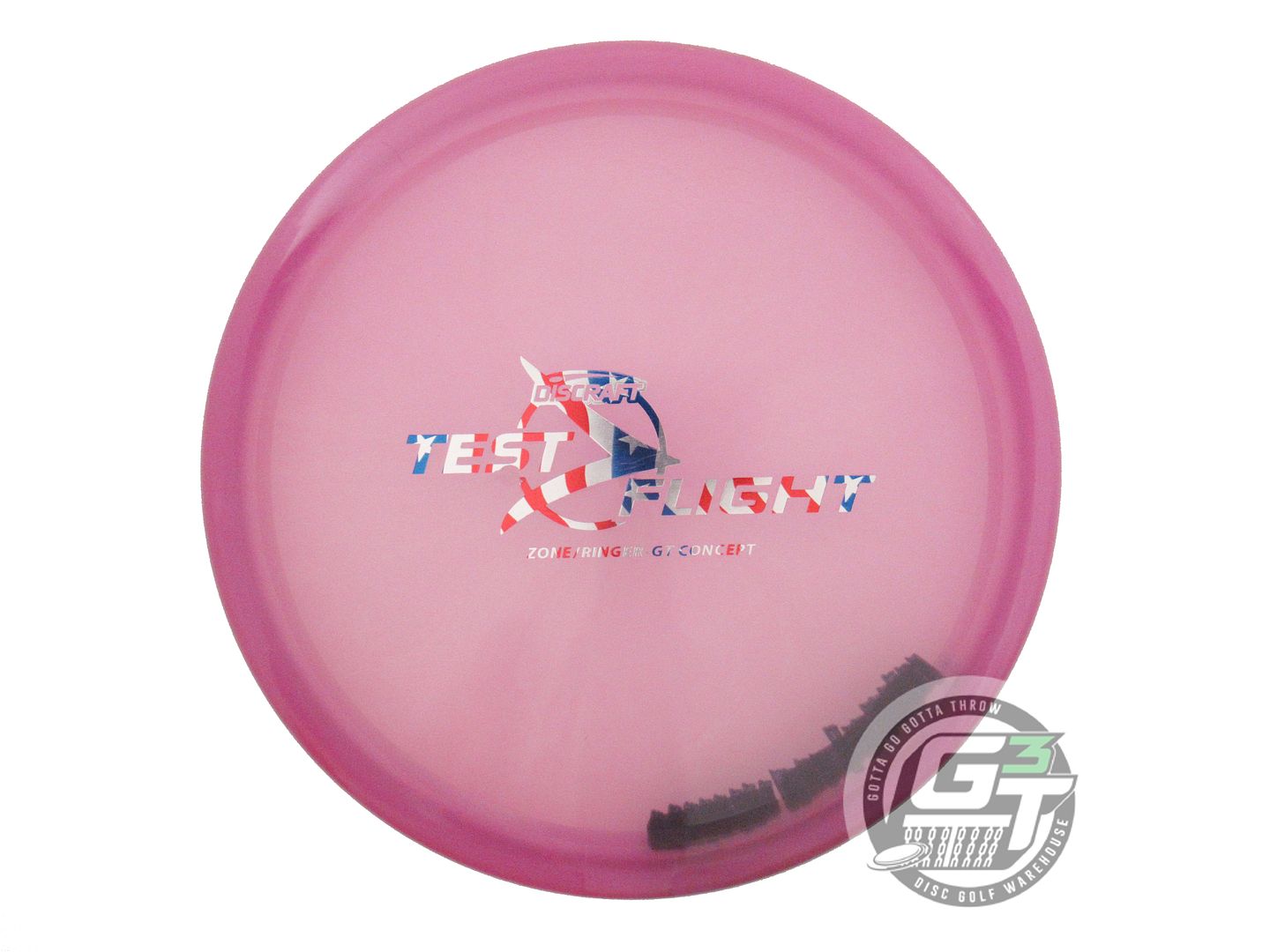 USED Discraft TEST FLIGHT 2 [Ringer GT Top] Zone GT 175g Pink Putter Golf Disc