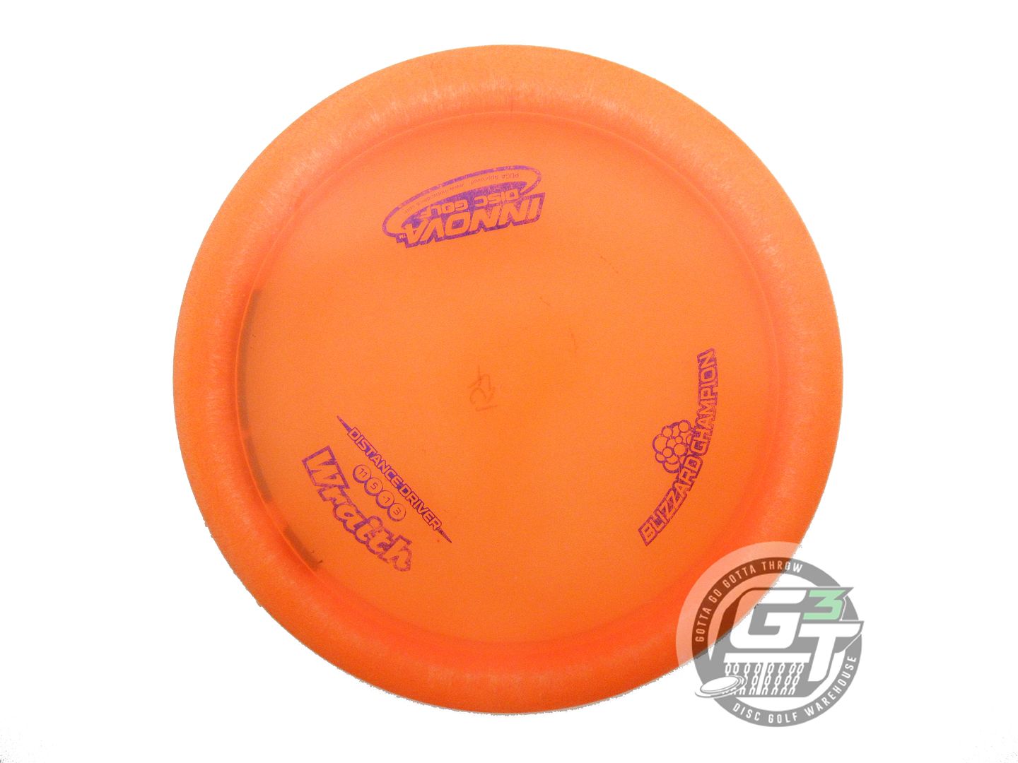 USED Innova Blizzard Wraith 157g Orange Purple Foil Distance Driver Golf Disc