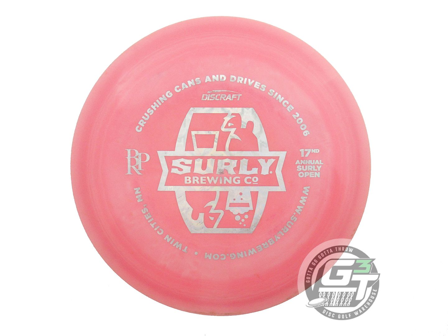 USED Discraft [McBETH] ESP Athena 175g Pink Silver PM Holo Foil Driver Golf Disc