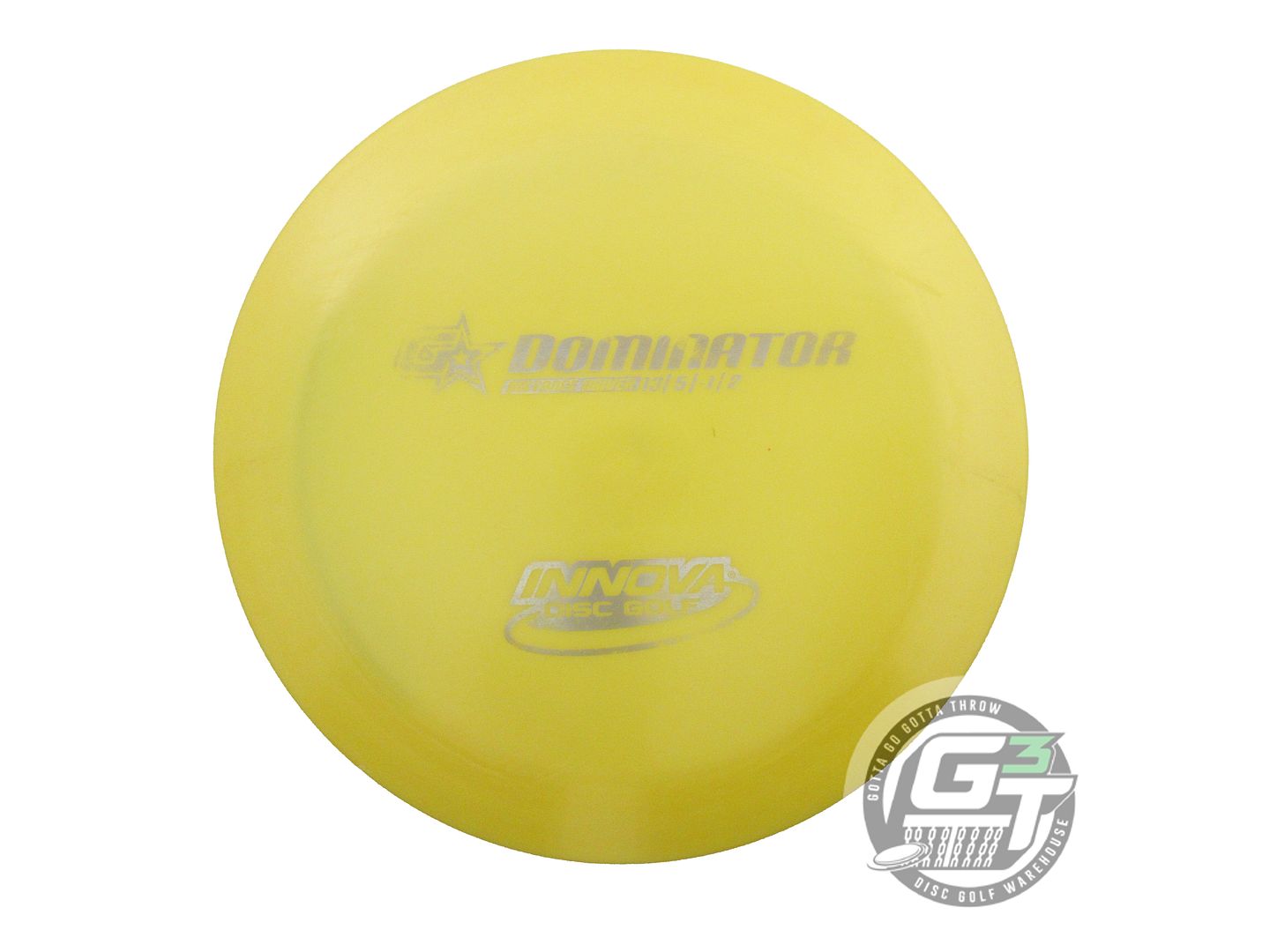 USED Innova GStar Dominator 173g Yellow Silver Foil Distance Driver Golf Disc