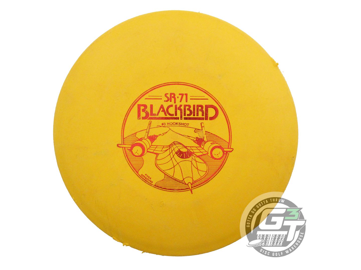 USED Lightning Warbird Standard #3 Hookshot 177g Yellow Red Foil Midrange Disc