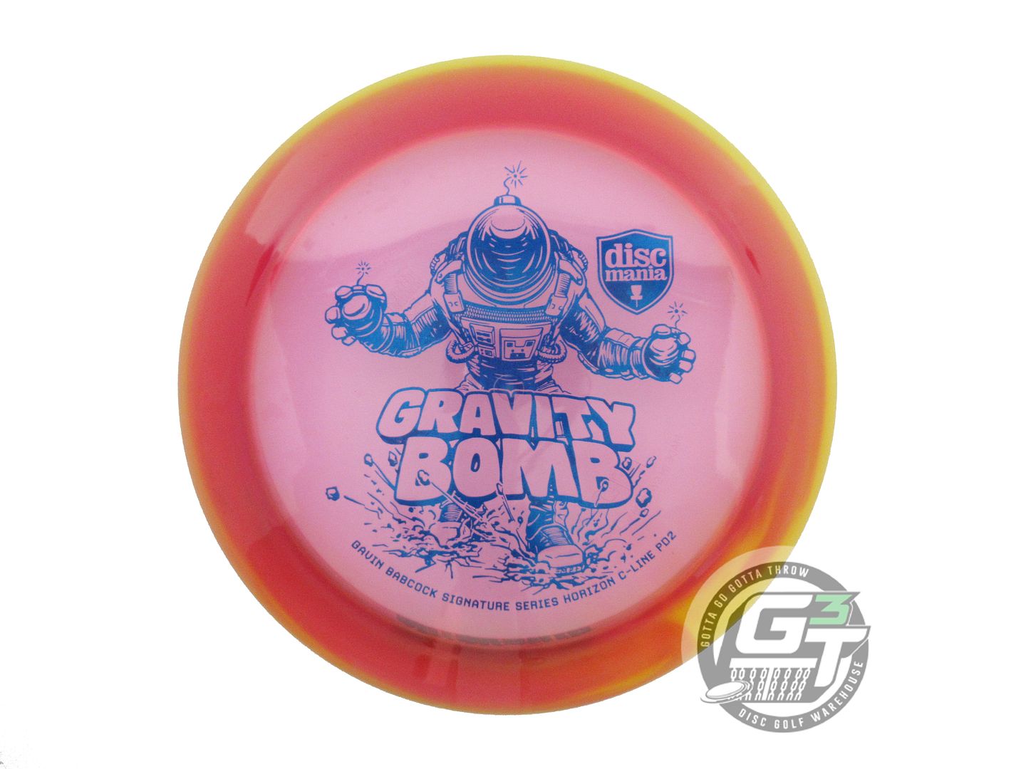 USED DiscMania GRAVITY BOMB Horizon C-Line PD2 175g Yellow-Pink Driver Golf Disc