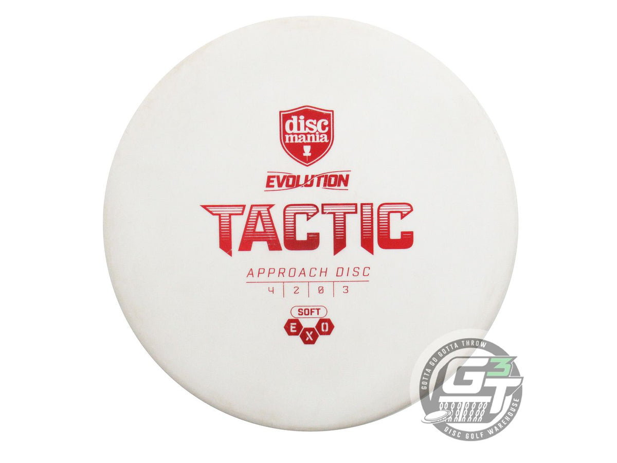 USED DiscMania Exo Soft Tactic 176g White Red Foil Putter Golf Disc