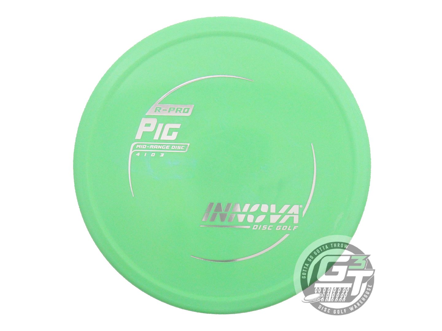 USED Innova R-Pro Pig 175g Lime Silver Foil Putter Golf Disc