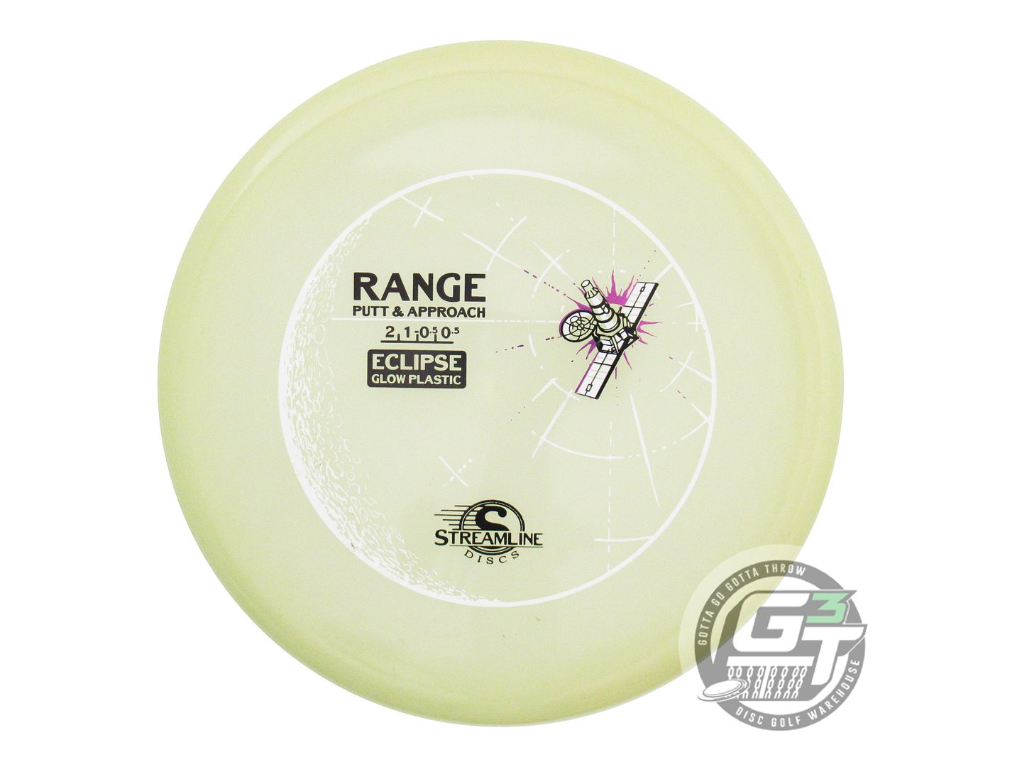 USED Streamline Discs Eclipse Proton Range 175g Glow Putter Golf Disc