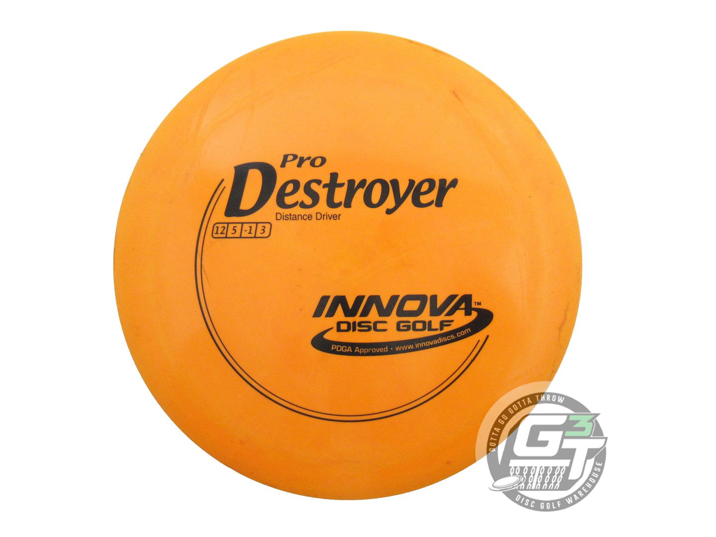 USED Innova Pro Destroyer 172g Orange Black Stamp Distance Driver Golf Disc