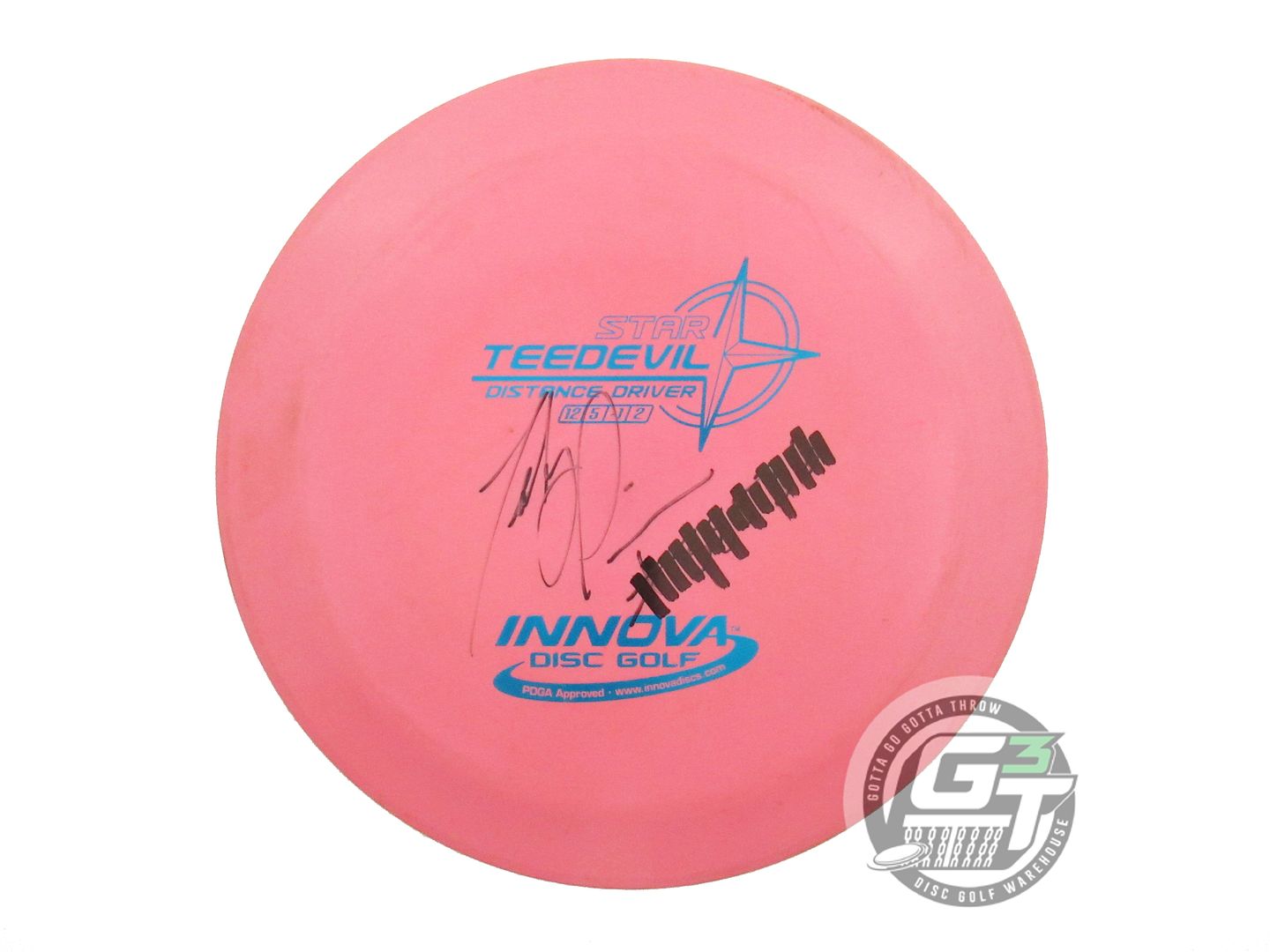 USED Innova Star Teedevil 175g Pink Blue Foil OOP Distance Driver Golf Disc