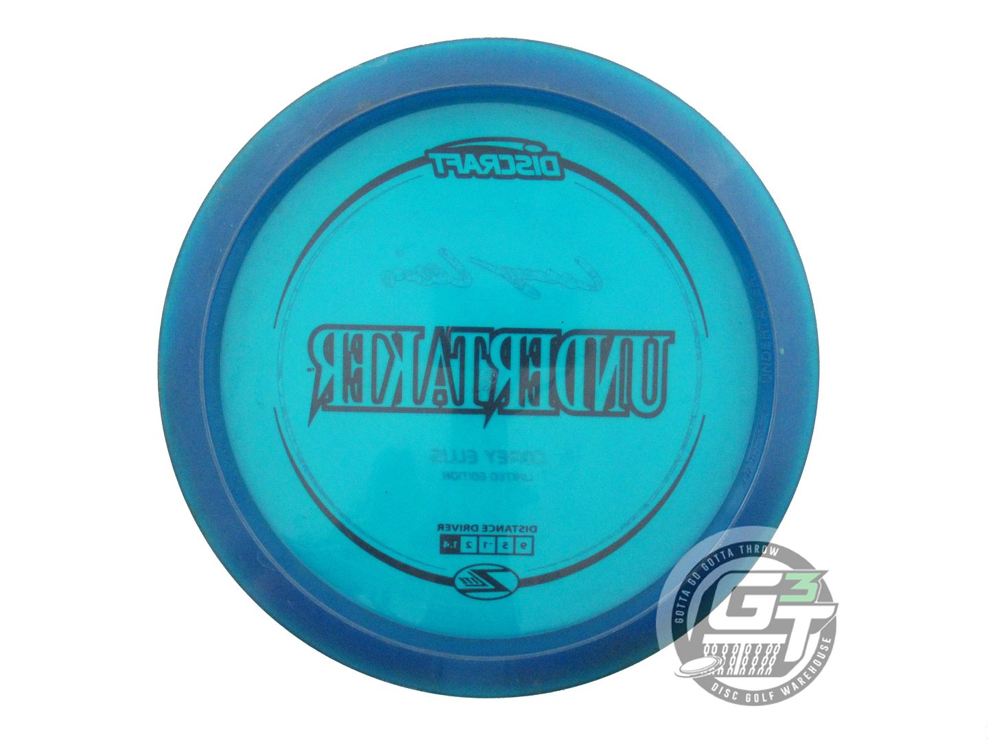 USED Discraft Elite Team [ELLIS] Z Lite Undertaker 163g Blue Driver Golf Disc