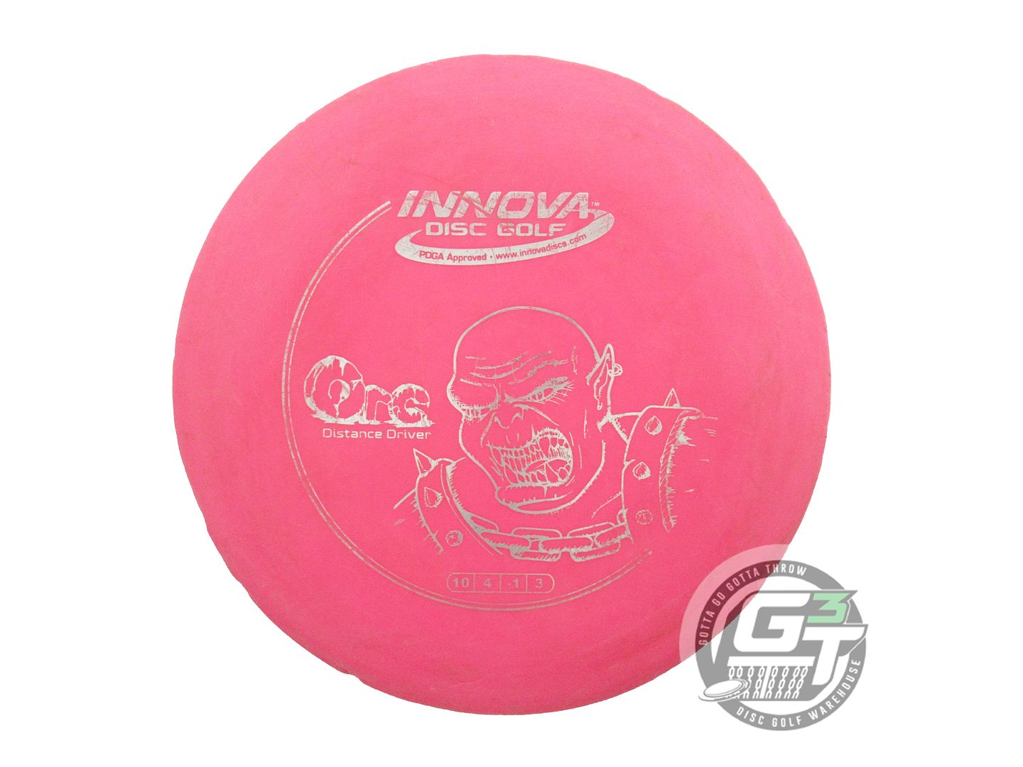 USED Innova DX Orc 172g Pink Silver Foil Distance Driver Golf Disc