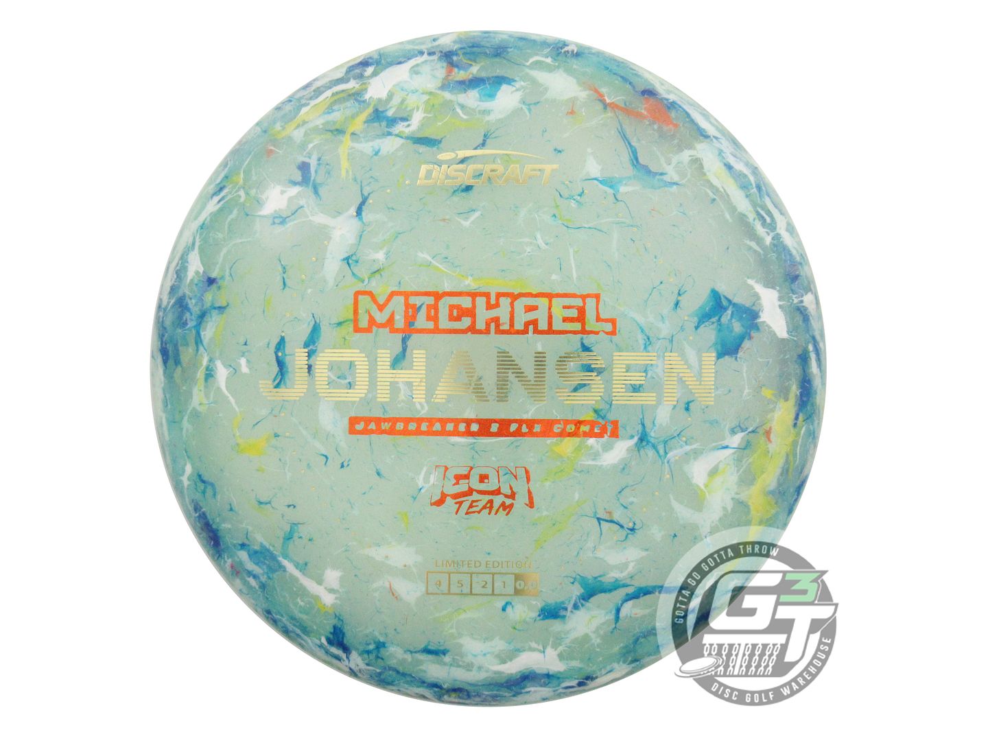 USED Discraft [JOHANSEN] Jawbreaker Z FLX Comet 177g Gold Foil Midrange Disc