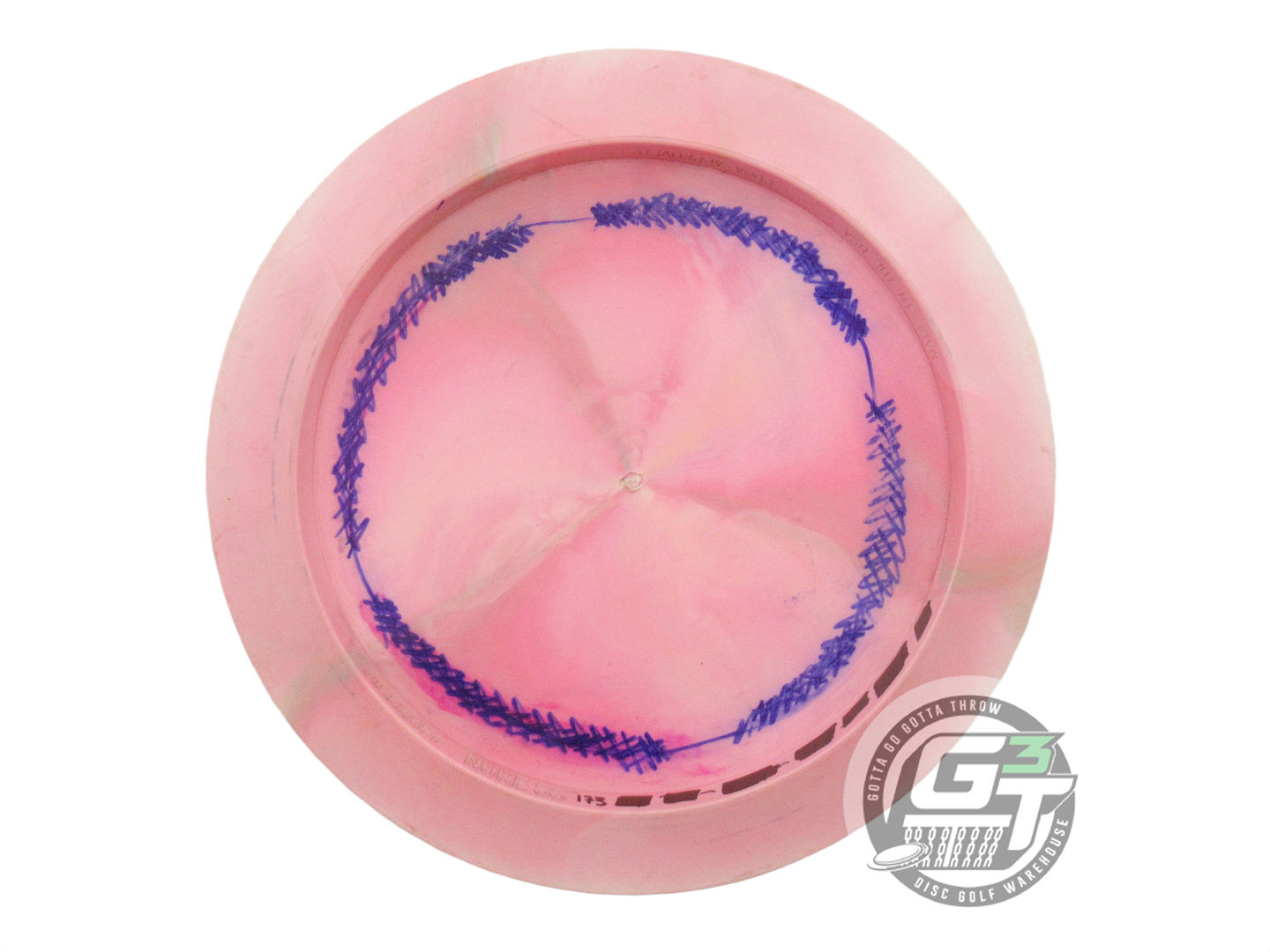 USED Discraft [LEDGESTONE] ESP Nuke SS 173g Pink Green Matrix Foil Driver Disc