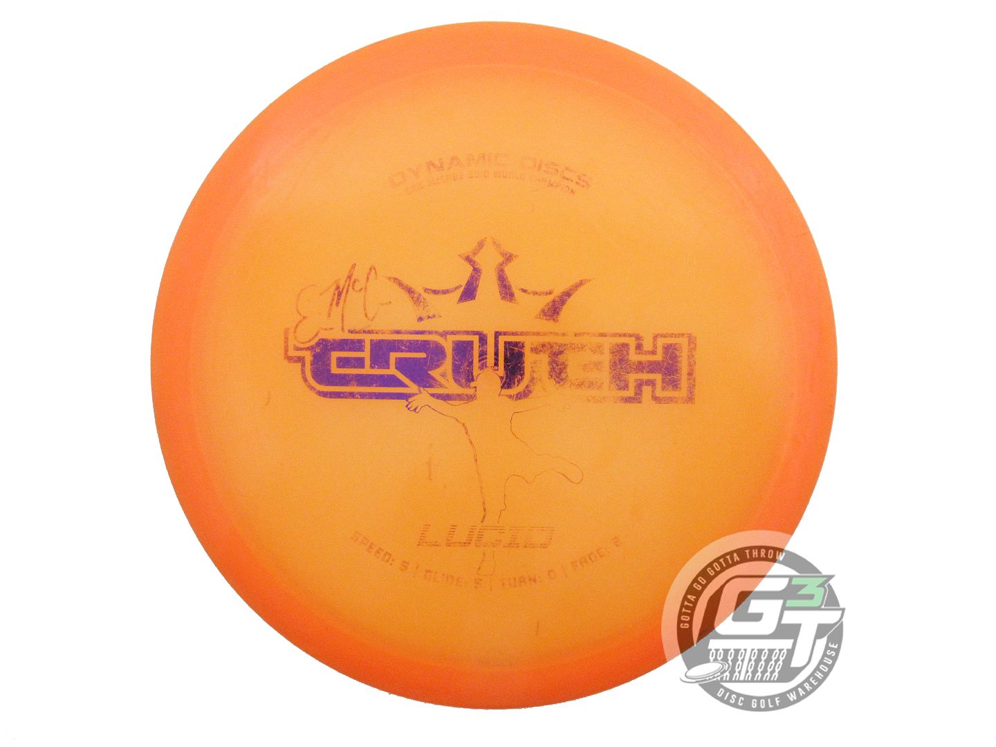 USED Dynamic Discs Lucid EMAC Truth 172g Orange Purple Foil Midrange Golf Disc