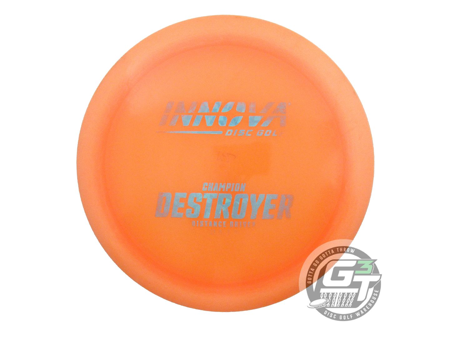 USED Innova Champion Destroyer 162g Orange Teal Shatter Foil Driver Disc