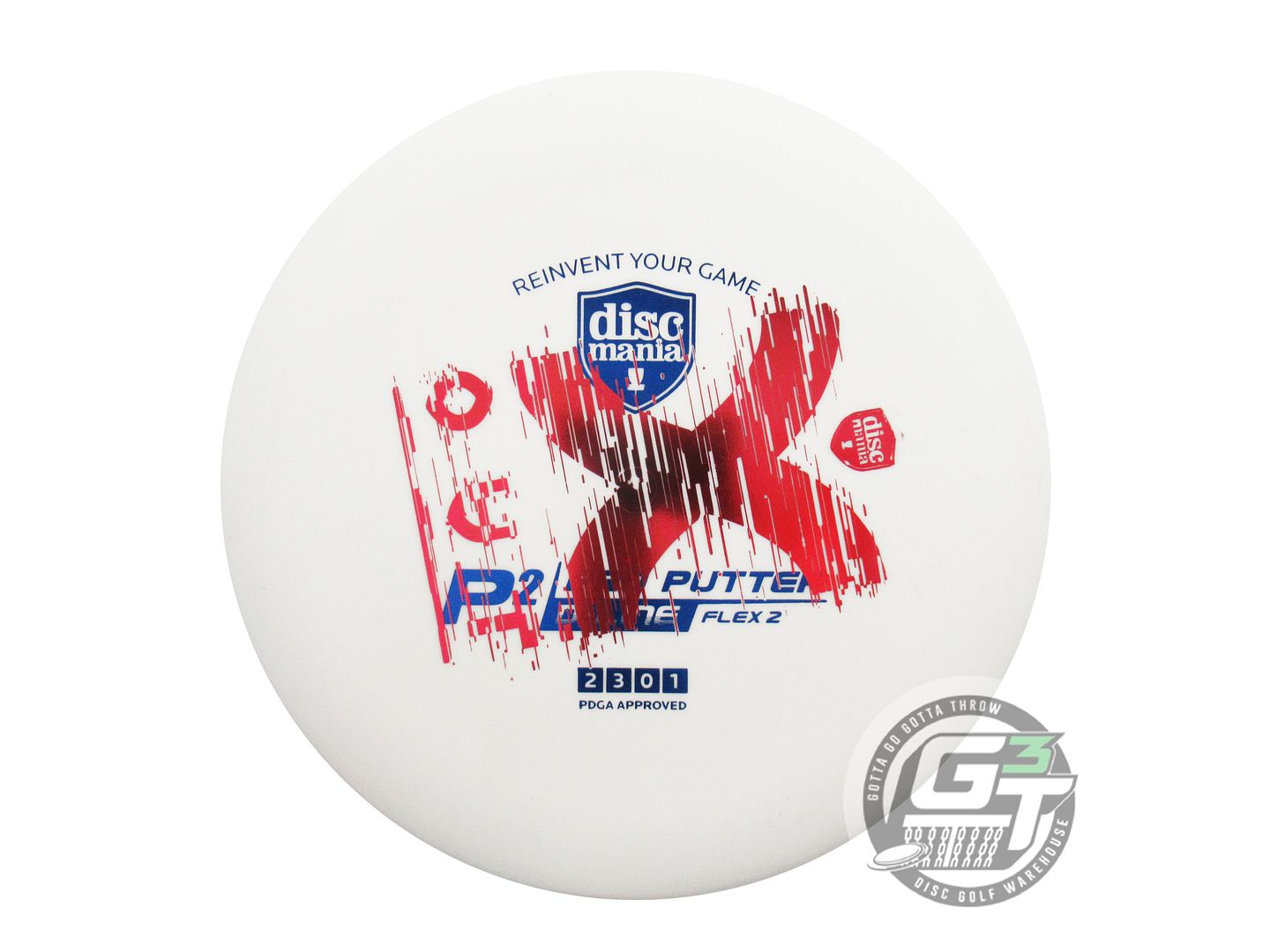 NOS DiscMania X-OUT D-Line Flex 2 P2 176g White Putter Golf Disc