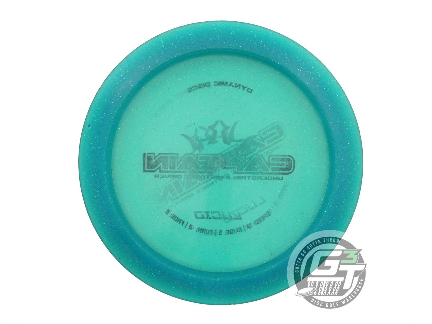 USED Dynamic Discs X-OUT Lucid Captain 171g Teal Distance Driver Golf Disc