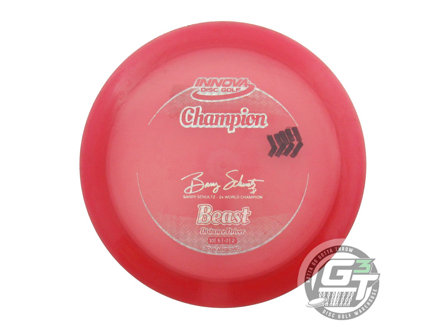 USED Innova Champion Beast 175g Red Prism Foil Distance Driver Golf Disc