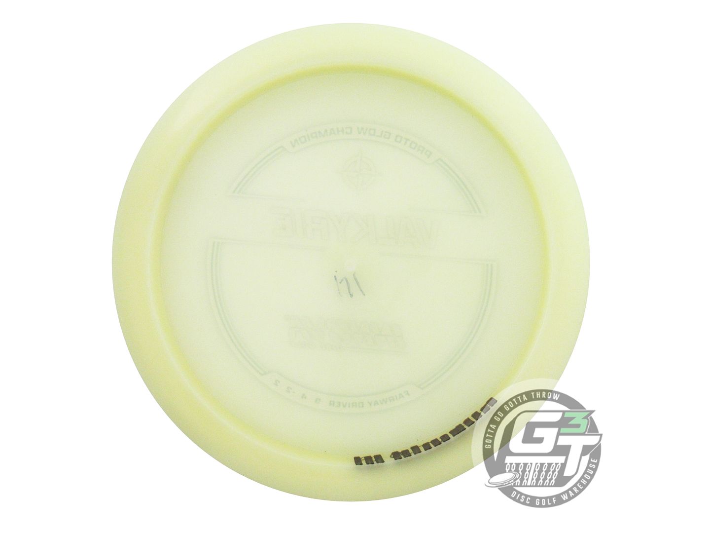 USED Innova PROTO Champion Glow Valkyrie 171g Teal Foil Distance Driver Disc