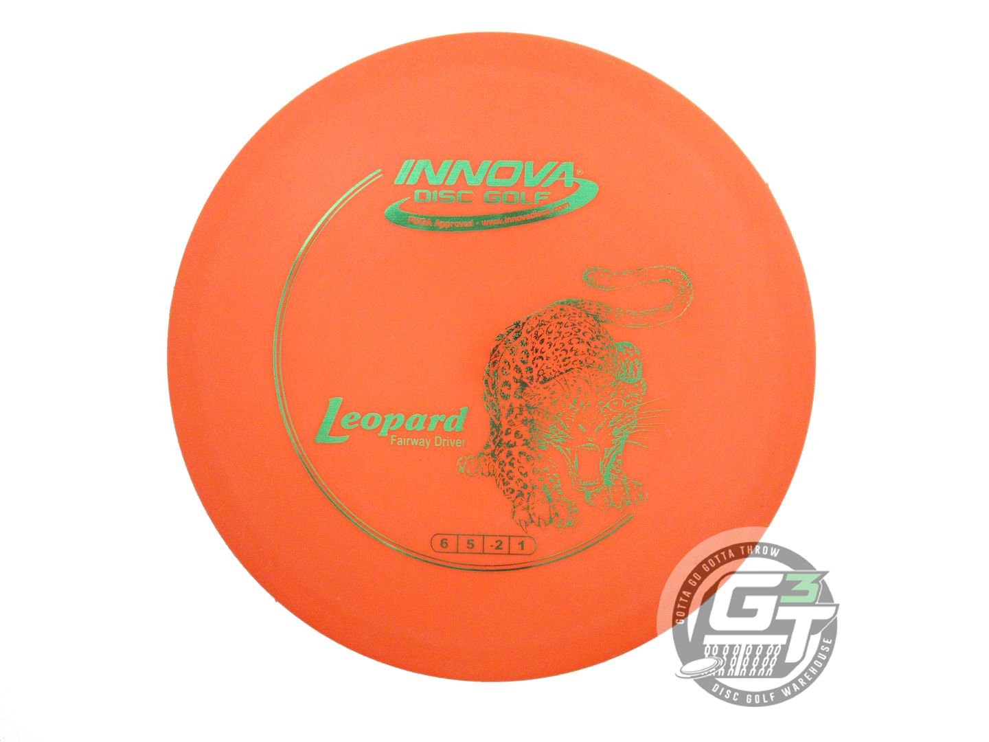 USED Innova DX Leopard 173g Orange Green Foil Fairway Driver Golf Disc