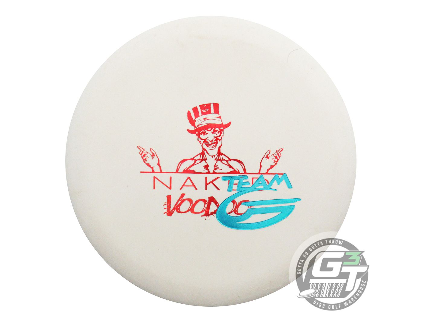 USED Gateway Naked Voodoo 176g White Red Foil TEAM Putter Golf Disc