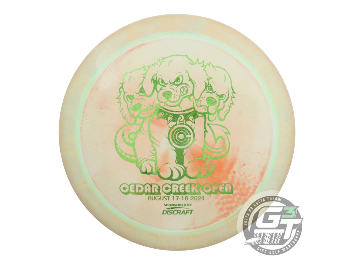 NOS Discraft [CEDAR CREEK OPEN] ESP Hades 175g Peach-Lime Driver Golf Disc