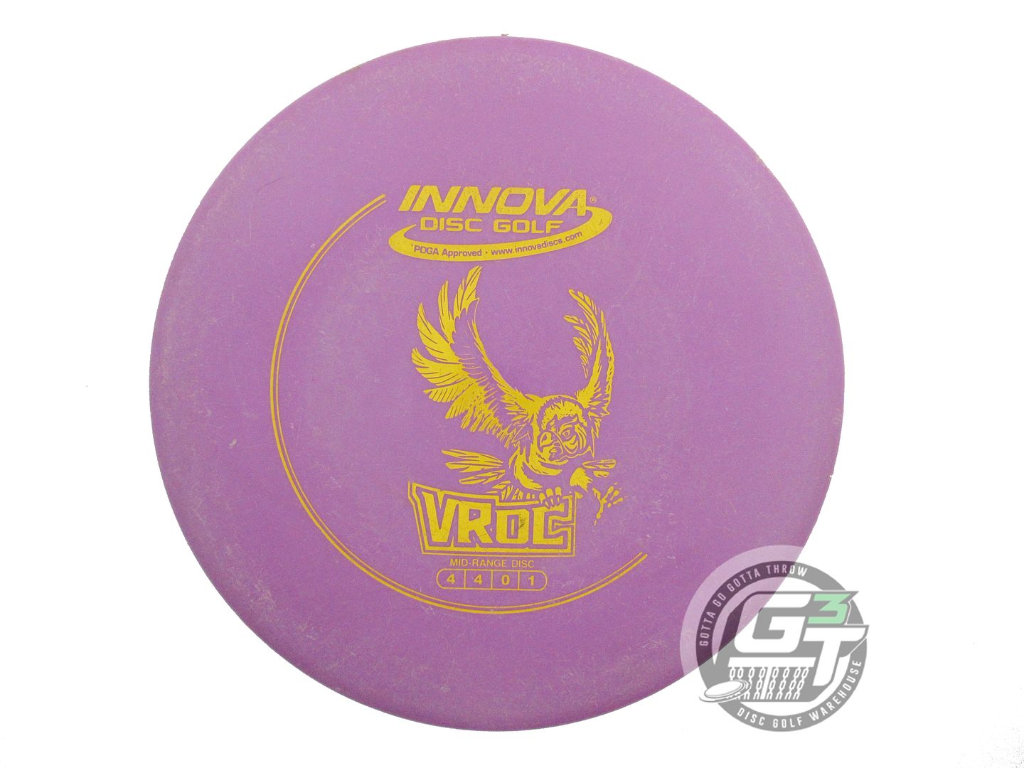 USED Innova DX VRoc 175g Purple Yellow Stamp Midrange Golf Disc