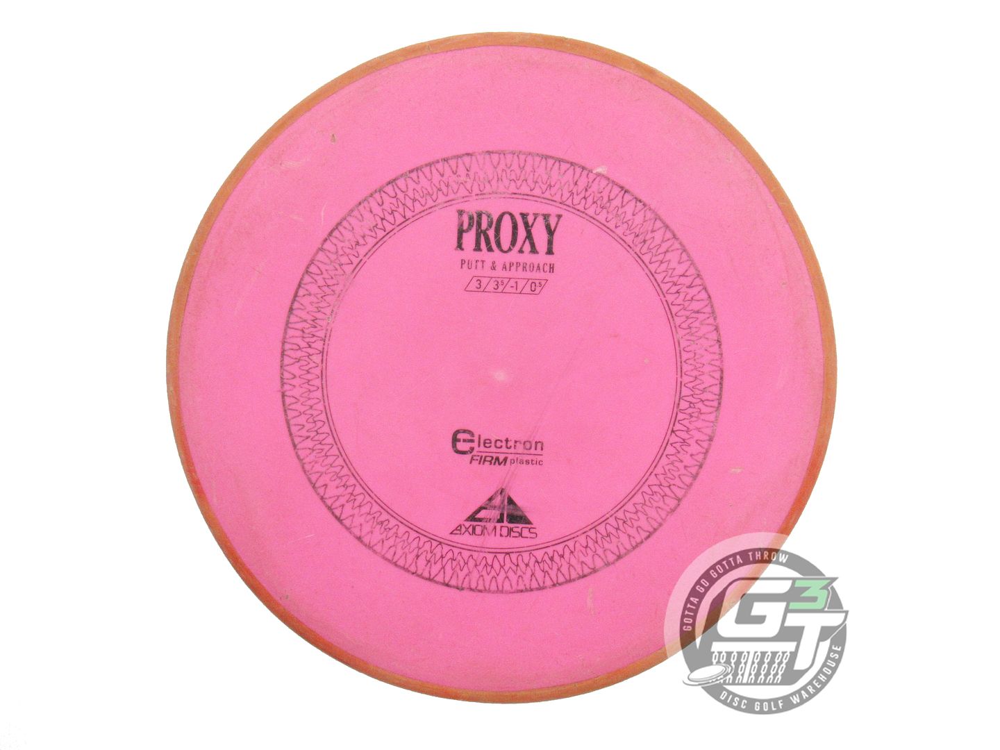 USED Axiom Discs Electron Firm Proxy 174g Pink Orange Rim Putter Golf Disc