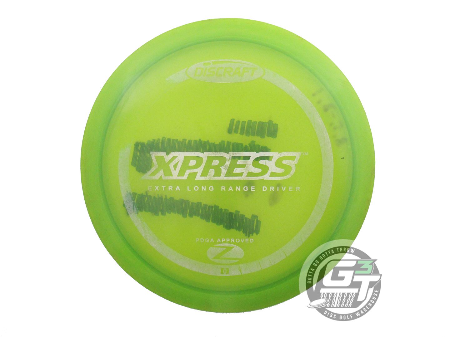 USED Discraft Z Xpress 176g Olive White Stamp PFN Fairway Driver Golf Disc
